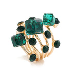 Boho Stackable Gemstone Rings Set