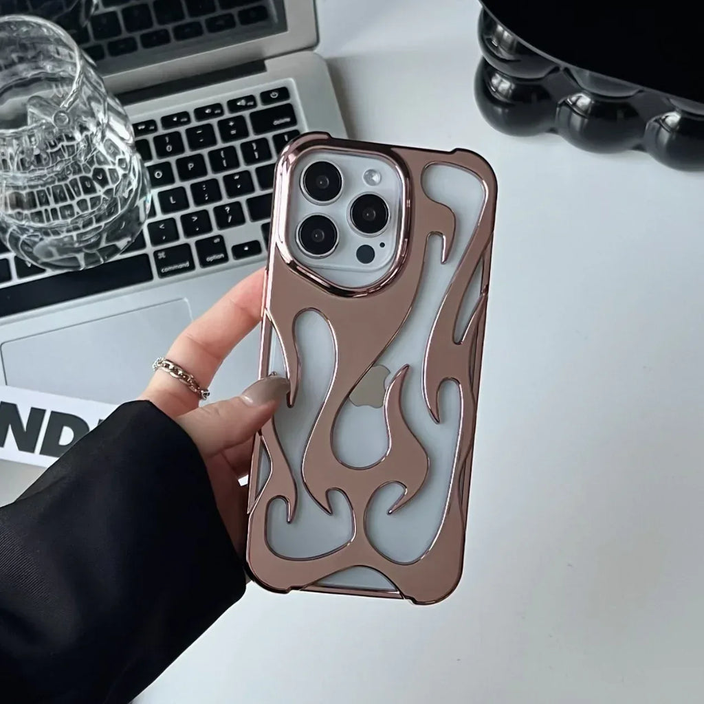 electroplated-hollow-heat-dissipation-iphone-case - Viexta