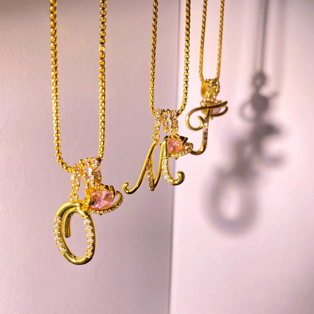 Dopamine 26 English Letter Necklace - Viexta