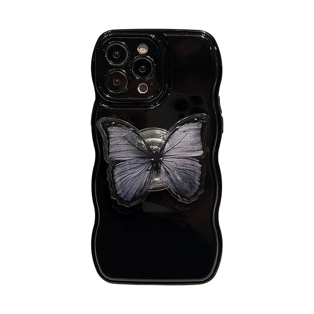 Butterfly Stand Silicone iPhone Case - Viexta