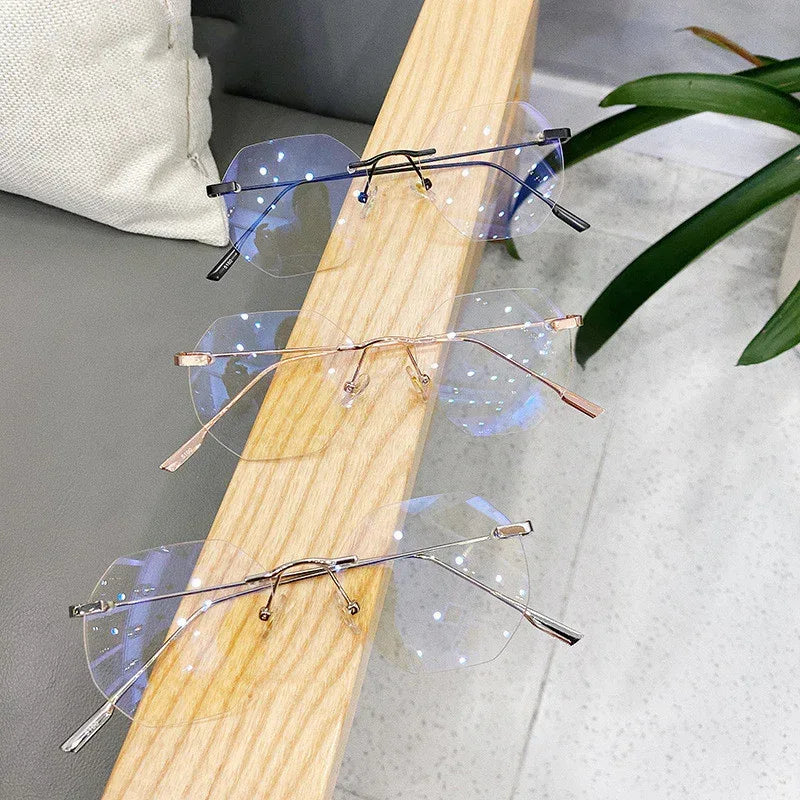 frameless-spectacle-frame-gold - Viexta