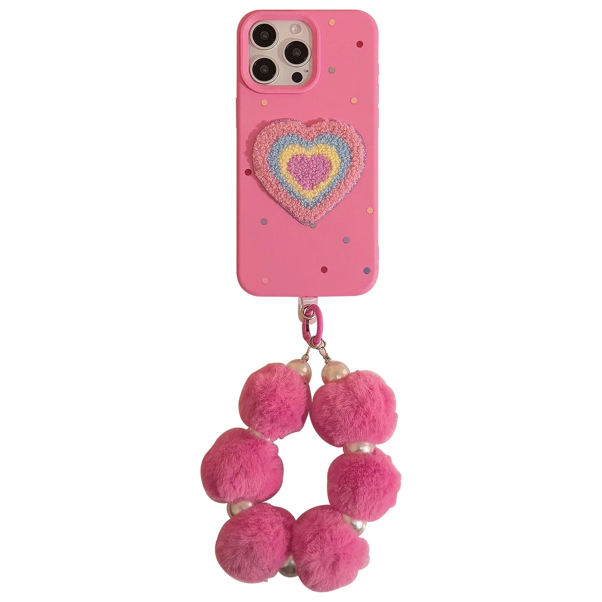 Colorful Heart Bracelet Soft Silicone iPhone Case - Viexta