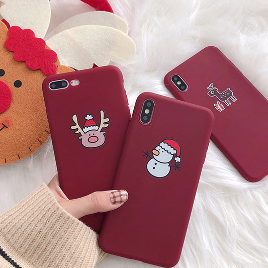 Christmas frosted iPhone case