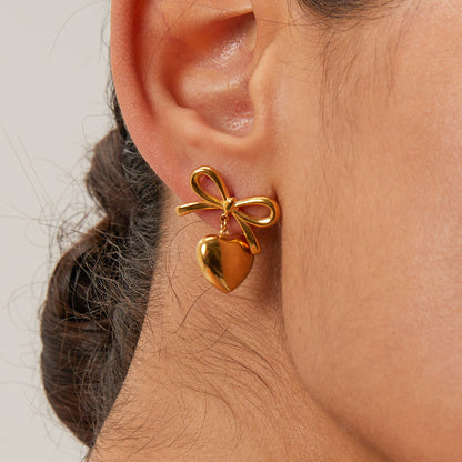 Rowanne Two Tone French Knot Earrings