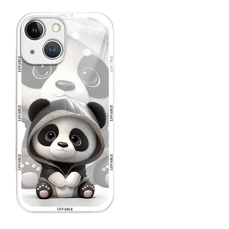 Panda Glass iPhone Case