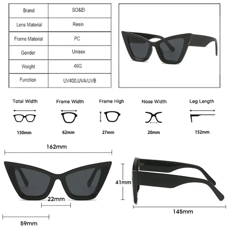 Cat-eye Retro Trend European Glasses - Viexta