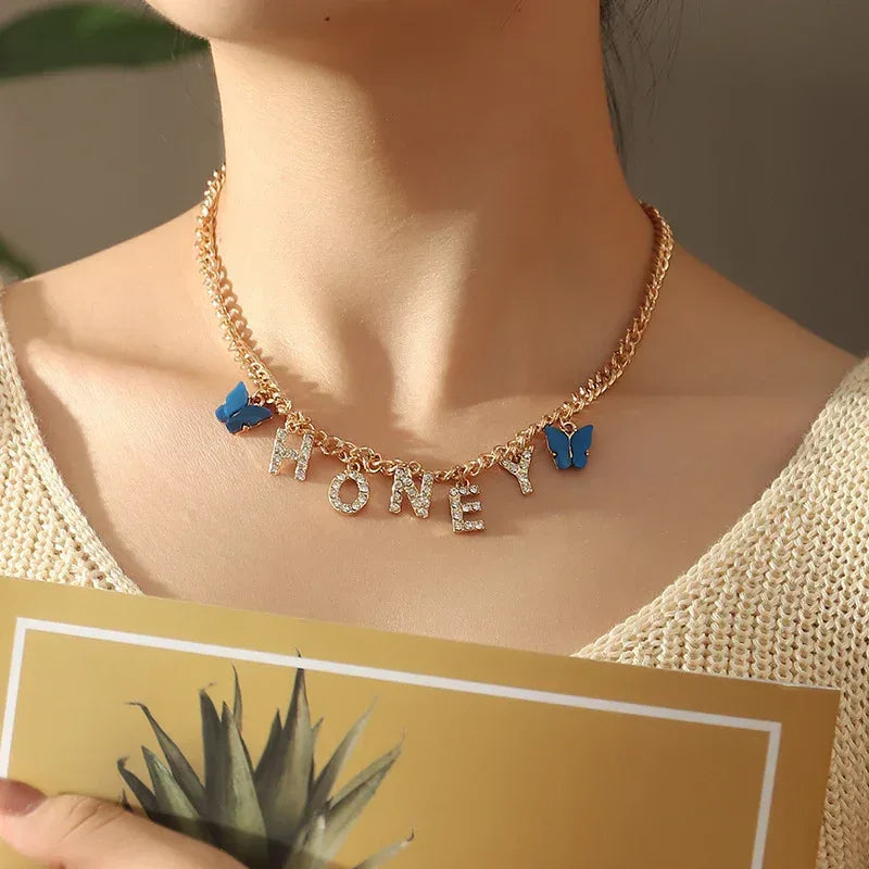 diamond-letter-baby-necklace - Viexta