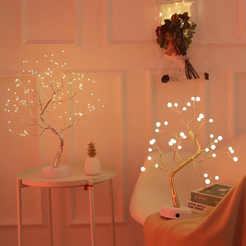 Led Copper Wire Tree Light