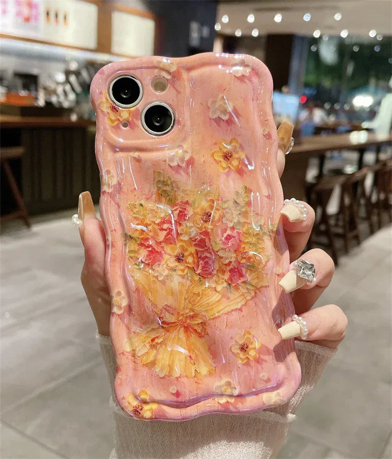blue-light-meteorite-flower-phone-case - Viexta