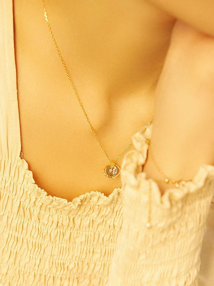Exquisite Saturn Ornament Clavicle Chain - Viexta