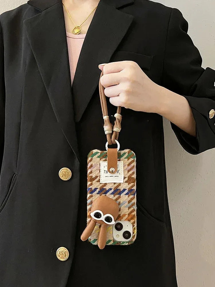 Vintage Brown Rabbit iPhone Case - Viexta