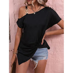 Off Shoulder Irregular Top - Viexta