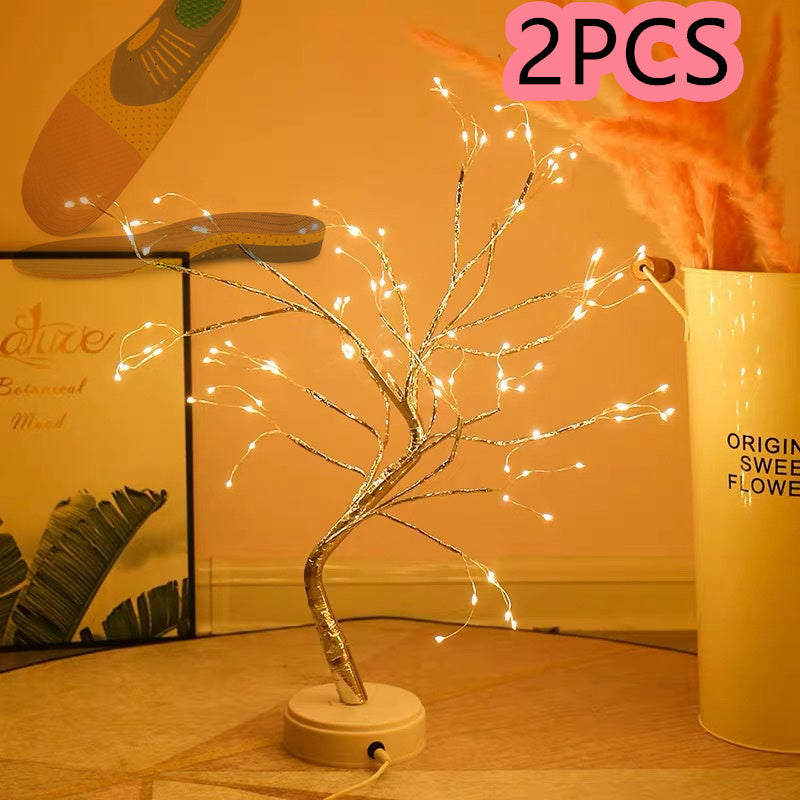 Led Copper Wire Tree Light