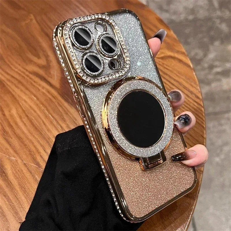 Makeup Mirror Glitter iPhone Cover - Viexta