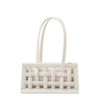 Waffle PU Leather Shoulder Bags - Viexta