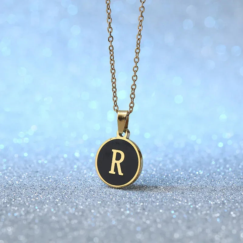 O-shaped Chain Letter Necklace - Viexta