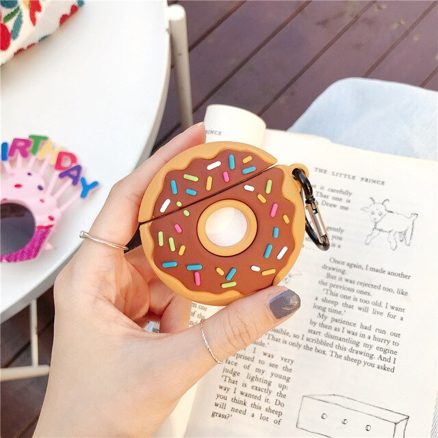 Donuts Silicon IPHONE Air pod Case