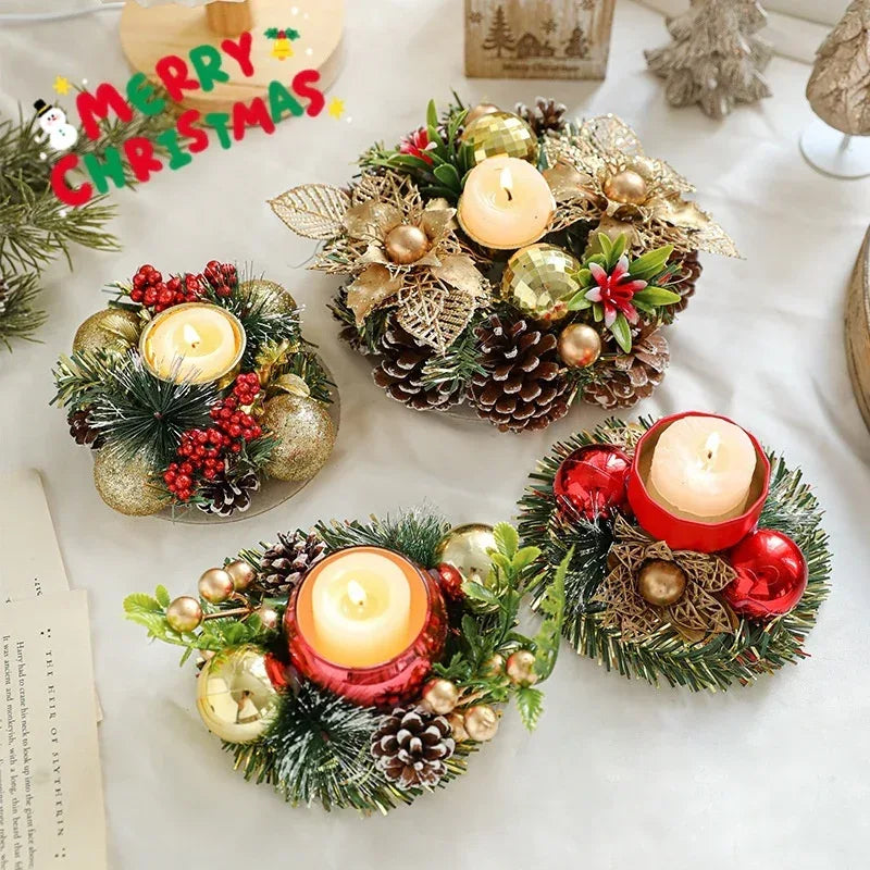 christmas-candle-metals-candlestick - Viexta