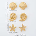 Ocean-Style Earring Set Featuring Starfish