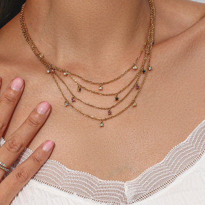 Zircon Clavicle Chain