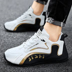 Colorblock Lace-up Sneakers - Viexta