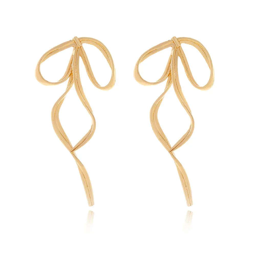 personalized-metal-bow-earrings - Viexta