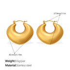 Metallic Gold Earrings