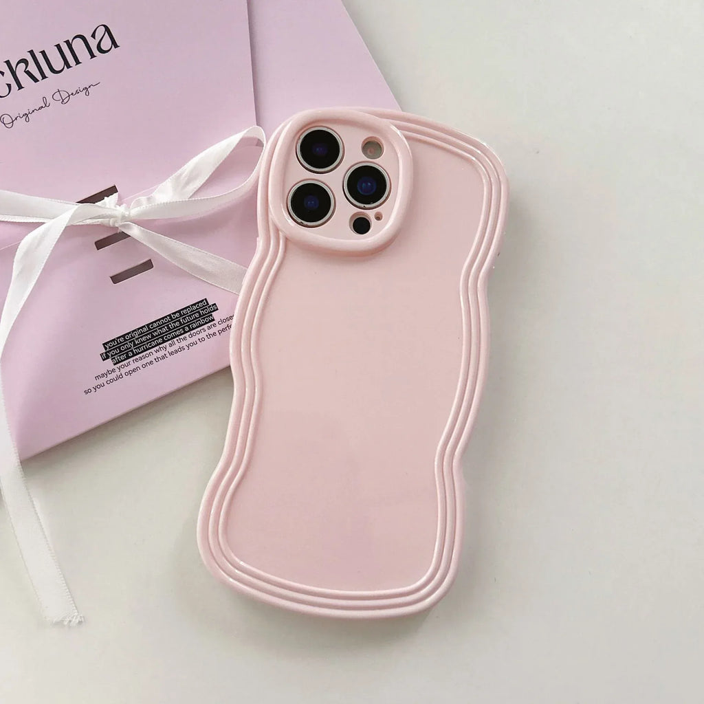 Cream Candy Color Wave iPhone Case - Viexta