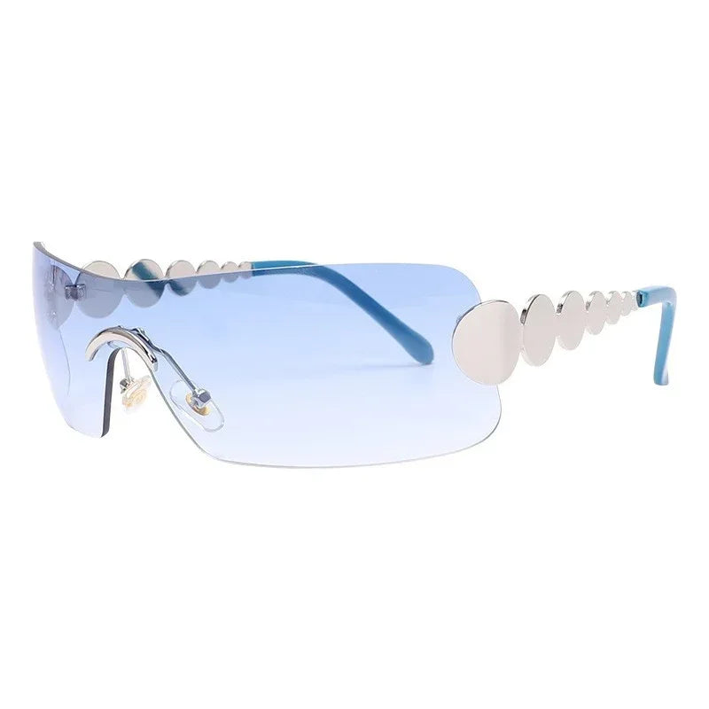 One Piece Rimless Outdoor Sunglasses - Viexta