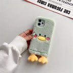 Plush Shell Cute Duck iPhone Case - Viexta