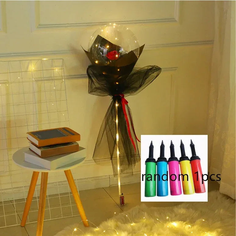 LED Luminous Balloon Rose Bouquet - Viexta
