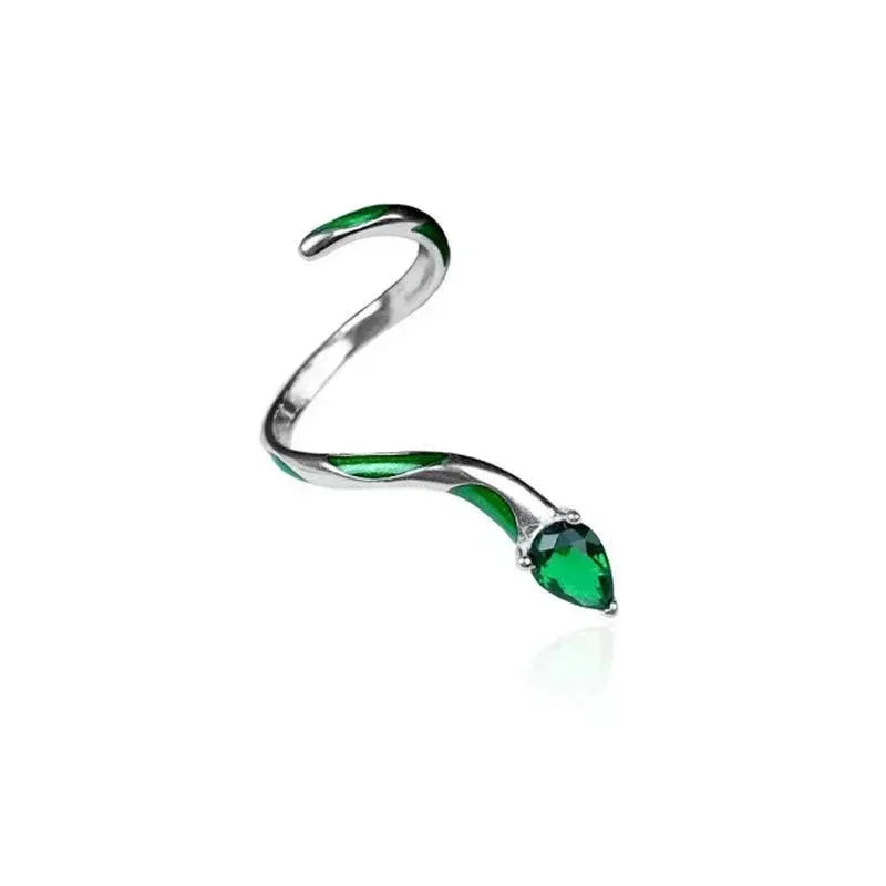 Slytherin Green Snake Ring - Viexta