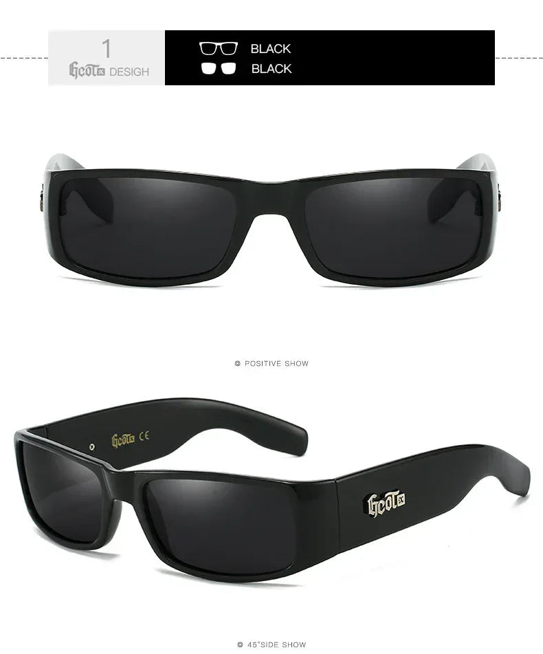 Plaid Hip Hop Fashion West Coast Polarized Sunglasses - Viexta