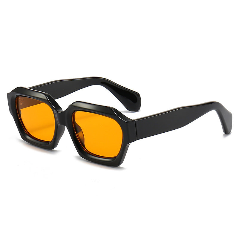 Irregular Polygonal Sunglasses with UV Protection