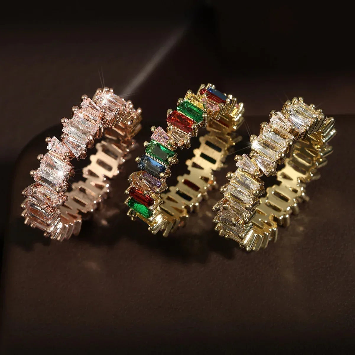 Zircon Ladder Square Ring - Viexta