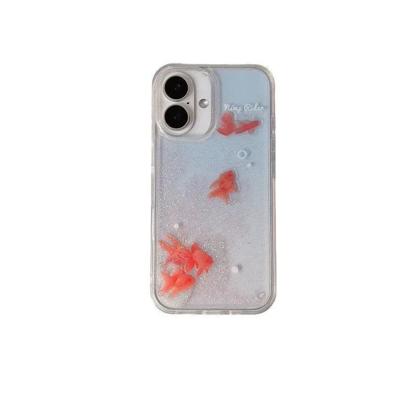 Quicksand Good Luck Koi Fish iPhone Case - Viexta