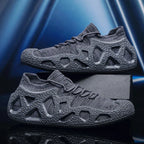 Men's Solid Color Casual Platform Sneakers - Viexta