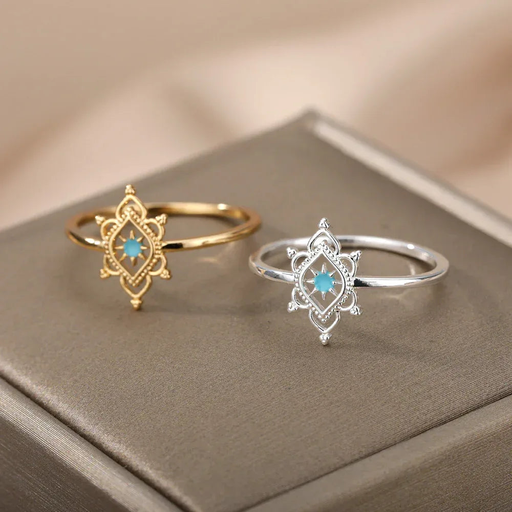 Crown Double Layer Ring - Viexta