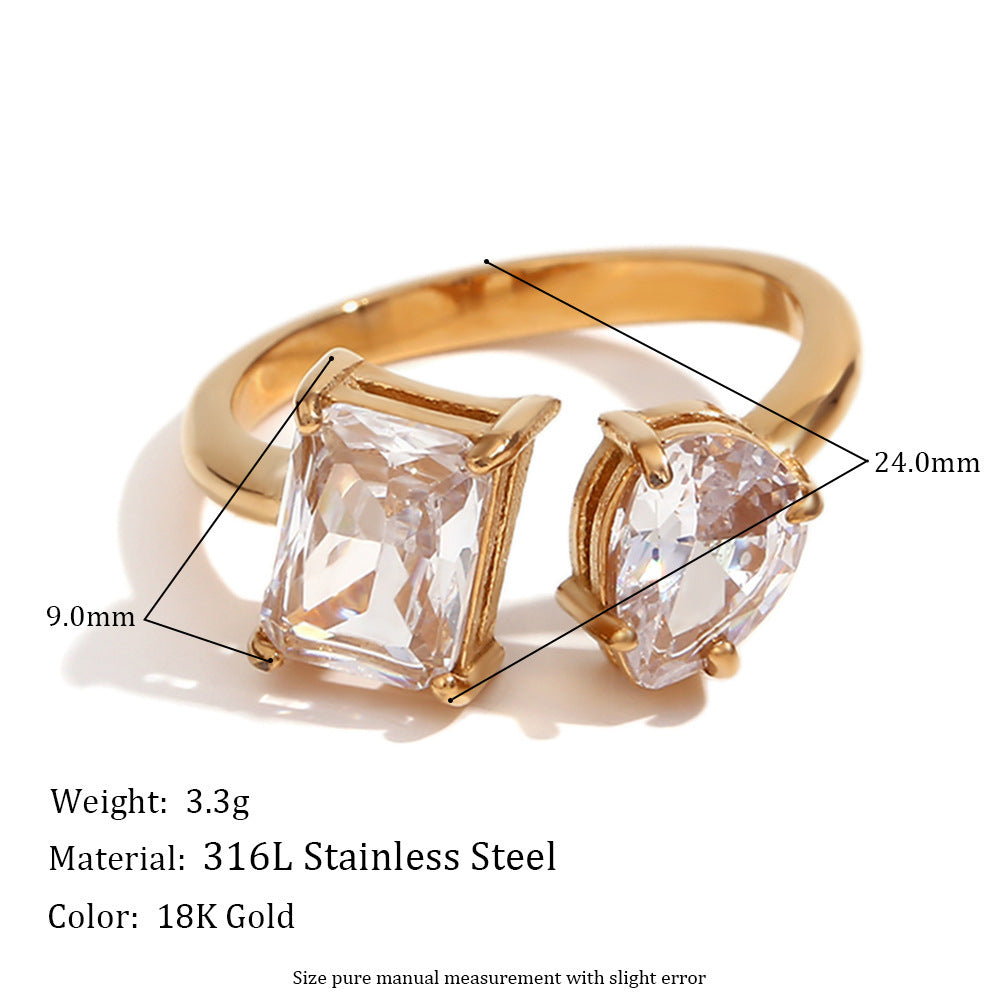 Essex Stainless Steel18K Ring