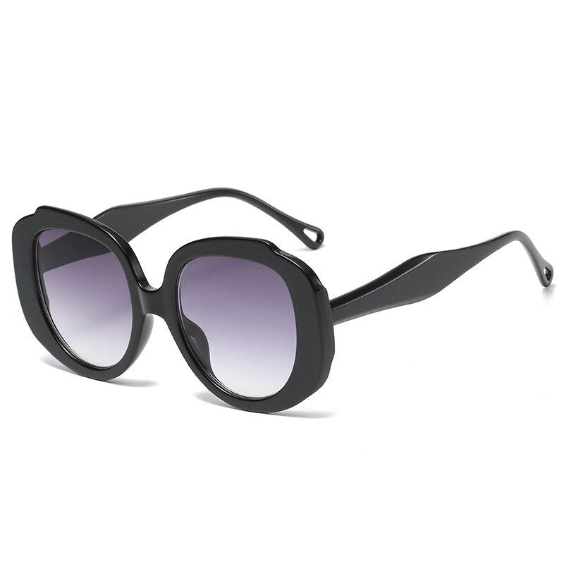 New Round Frame Retro Sunglasses Women Vintage Sun Glasses For Female Luxury Brand Eyeglasses Lady Oversized Sunglasses