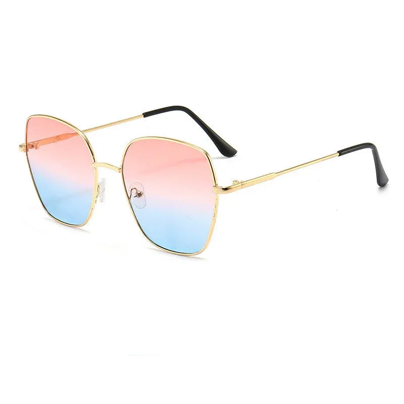Gradual Full Frame Metal Anti Ultraviolet Sunglasses - Viexta