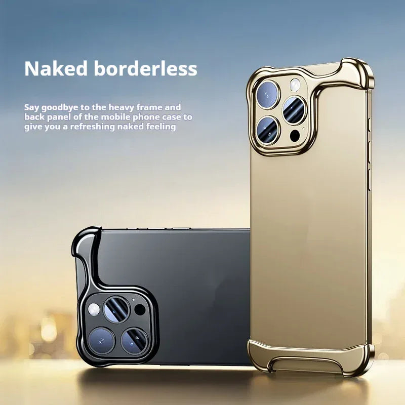 Seamless Shell Anti-fall Metal Corner iPhone Case - Viexta
