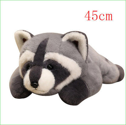 Cute Lying Raccoon Plush Doll