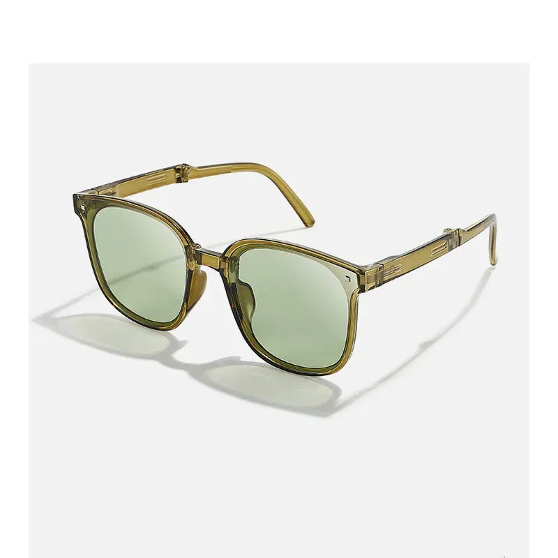 Fashionable Retro Sun Protection Folding Sunglasses - Viexta