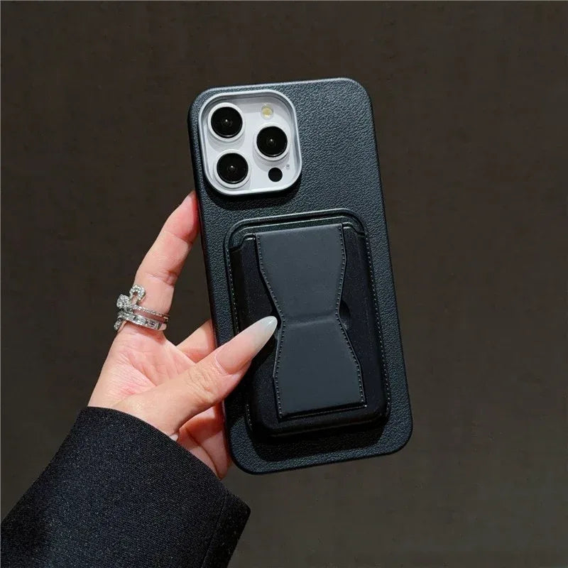 Leather Card Holder iPhone case - Viexta