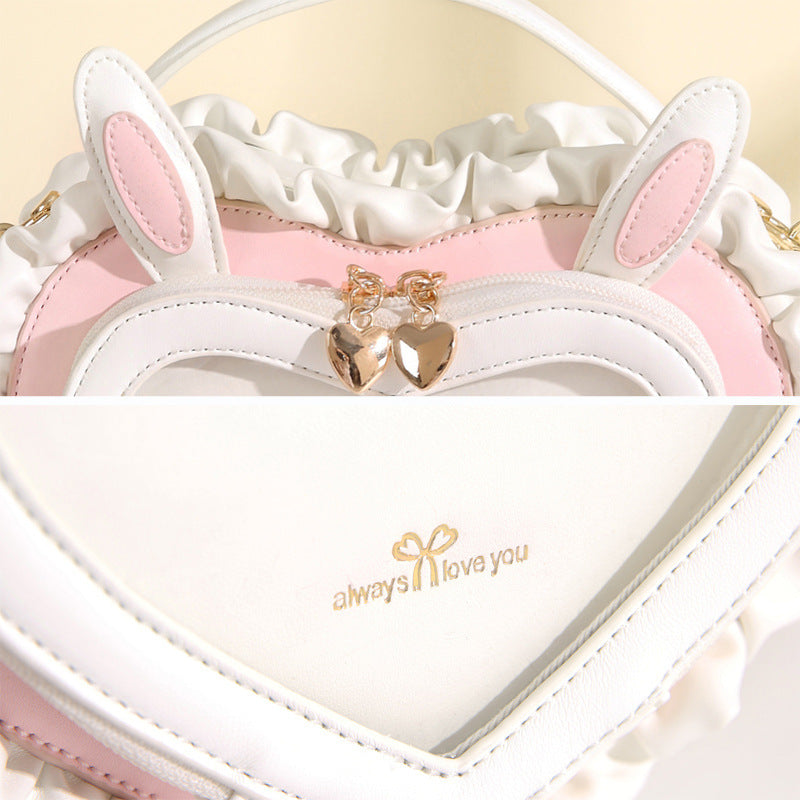 Rabbit Ear Peach Heart Handbag