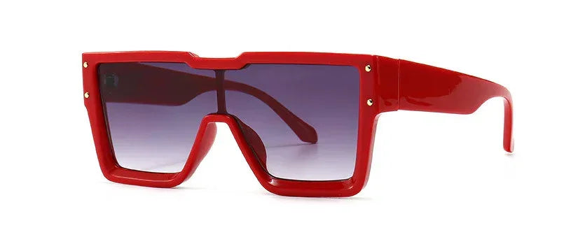 Oversized One Lens Square Sunglasses - Viexta