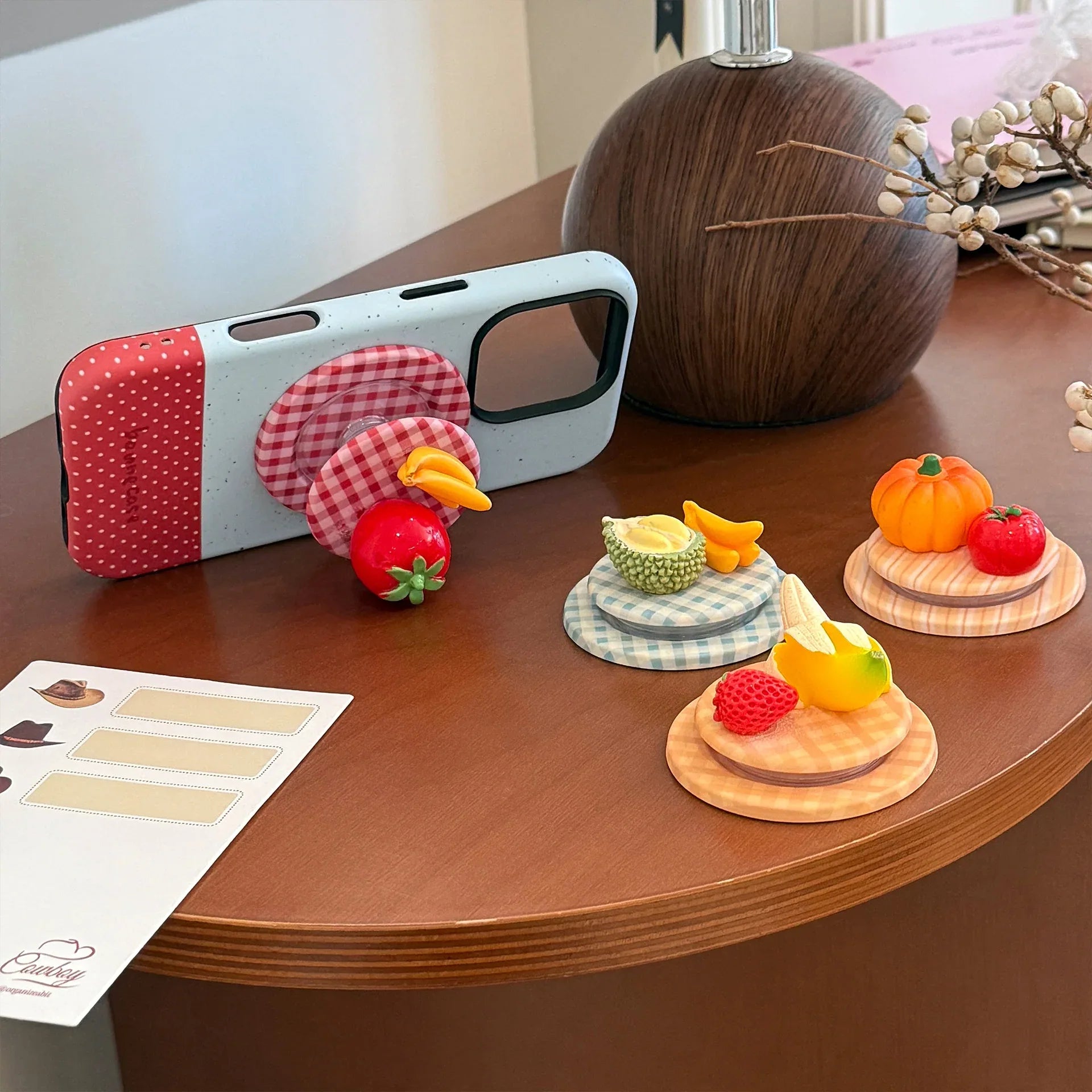 3D Fruit Platter iPhone Case Magnetic Stand - Viexta