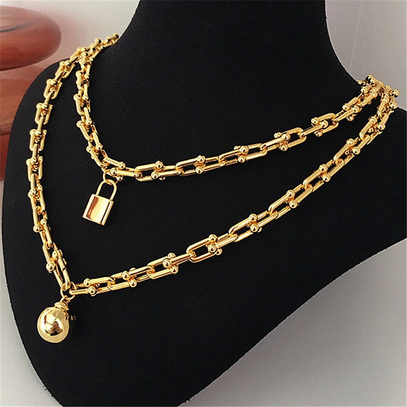 Multi-layer Irregular Necklace