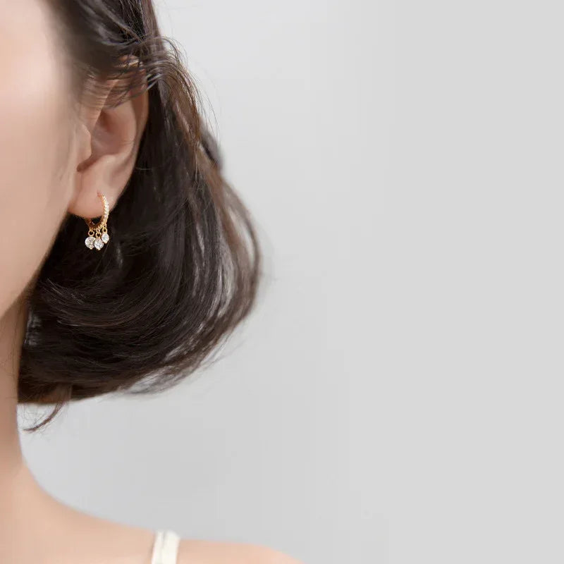 S925 Silver Diamond Ear Clip - Viexta